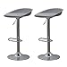 YDoo Set di 2 sgabelli da Bar girevoli, Sgabello da Bar in Pelle PU, sgabelli da Cucina ad Isola Regolabili in Altezza