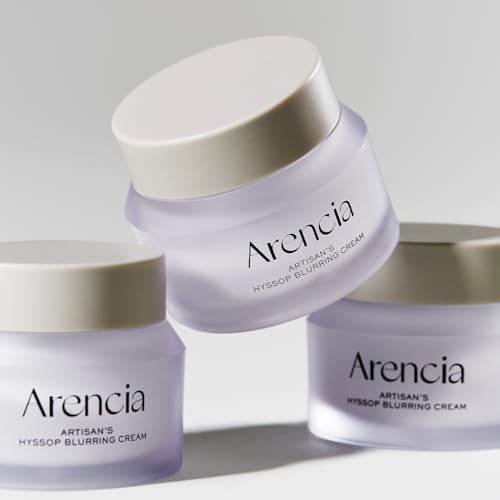 ARENCIA Hyssop Blurring Cream, Intense Collagen Face Moisturizer & Night Repair Cream for Anti-Aging, Nourishing Skin Barrier, Premium Korean Skincare, 1oz