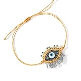 Fabriqué à partir de matériaux en verre léger, ce bracelet réglable dispose d'un fermoir sécurisé pour un ajustement confortable sur n'importe quelle taille de poignet
