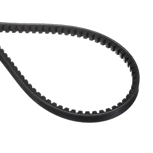 uxcell BX120 EPDM V-Belt, Raw Edge Cogged Industrial Rubber V Belt 0.67" Width x 120" Inside Circumference