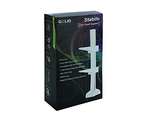 Gelid Stabilo VGA Card Support, White, Multicolour, Stabilo White - Image 4