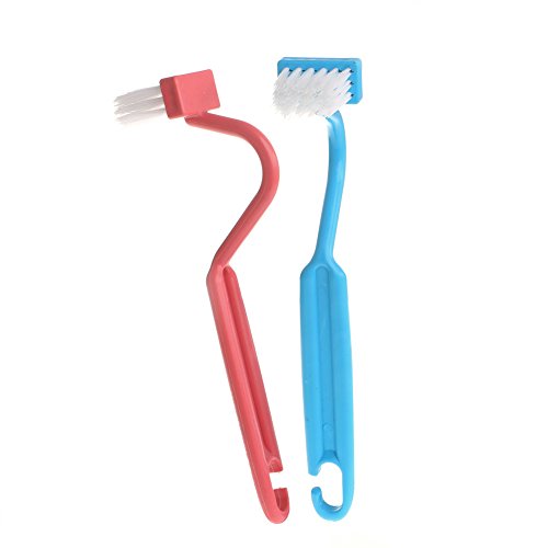 JERKKY Portable Clean Brush Toilet Brush Scrubber V Shape Cleaner Bent Handle 1Piece Color Random