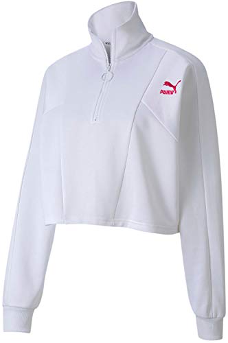Puma Tailored for Sport Cropped 1/2 Zip Puma White/Multi MD