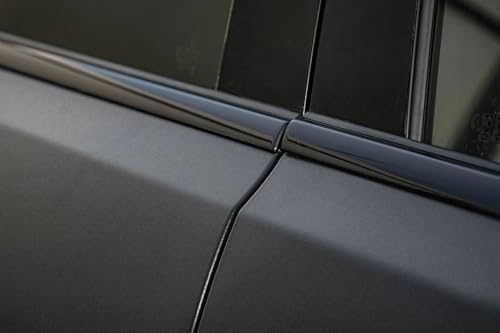 Image of LZLRUN Frosted Black Forged Carbon Fiber Car Vinyl Wrap Film 1ft x 3.5ft