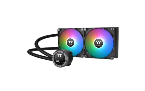 Image of Thermaltake TH280 V2 Ultra ARGB Customizable 2.1 inch LCD Display AIO Liquid CPU Cooler, CL-W385-PL14SW-A
