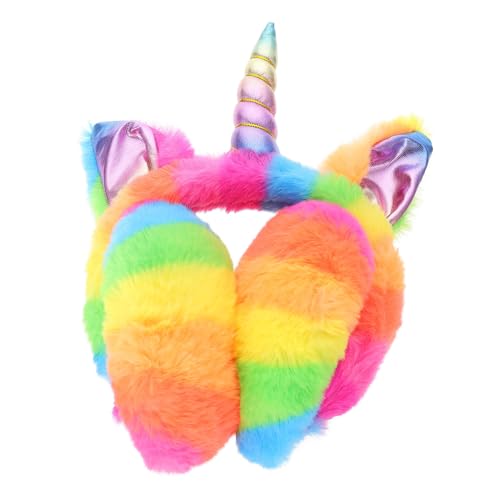 NIYANGLE Windproof Plush Winter Earmuff Portable Ear Warmer Boys and Girls Earmuff for Outdoor Activities