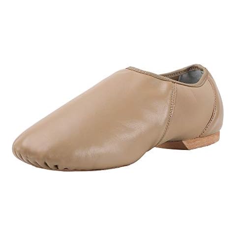 ARCLIBER Women's Leather Jazz Shoe Slip-on Brown 6.5 M US Cover
