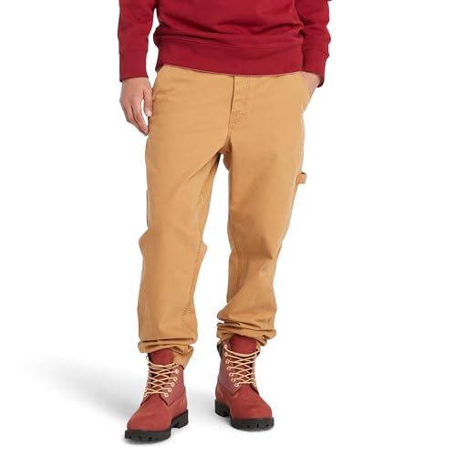 Timberland Men's Washed Canvas Stretch Carpenter Pant
