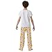 Yuiboo Bee Honey Pajamas Long Pants Lounge Loose-fit Pjs Trouser Loungewear Indoor Outdoor With 2 Pockets 6-8Y