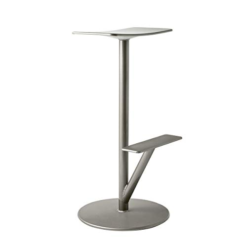  Magis Sequoia - Sgabello da Bar, Altezza 66 cm, Grigio Metallizzato