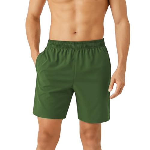 Image of NINQ Workout Half Pant for Man | Gym Shorts for Men with Drawstring Waist & 2 Zipper Pockets | Stylish Lightweight Shorts Pant for Men Sports
