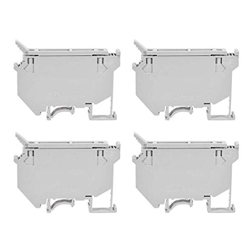 XYWHPGV Terminal Block DIN Rail UK5-/ 800V 6.3A Fuse Disconnect Screw Clamp Grey 4 Pieces (b7d7b 9a846 4d073 c13d7 2b448 d49af