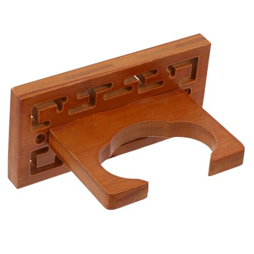 HANABASS 1Pc Cucurbit Flute Wall Rack Sturdy Wooden Storage Holder Space Saving Design for Displaying Instruments Easy Installation for Home Decor