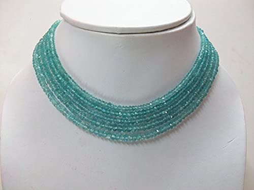 Apatite naturelle rondele 3.50 mm pour colliers de créateurs raffinés