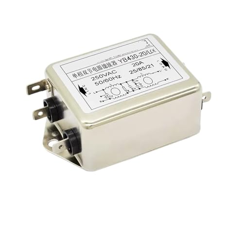 Filtro de potencia de doble sección YB430-20A/L purificador de corriente