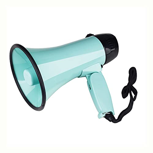 Haut-parleur de mégaphone portable vert à enregistrement vocal puissant