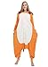 Pijama Animal Entero Unisex para Adultos con Capucha Cosplay Pyjamas Naranja León...