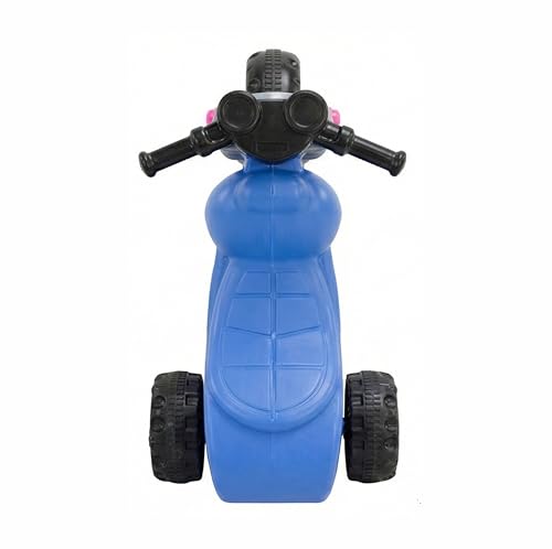 Image of Little Fingers No-Pedal Ride-on Tricycle for Kids - Push Scooter Bike for Toddlers Age 1 to 3 Years - Lightweight Plastic Balance Bike for Indoor Outdoor Riding with Wide Wheels & Easy Grip Handle