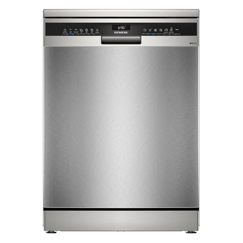 SIEMENS - Lavavajillas de libre instalación, iQ300, 60 cm, Home Connect, varioSpeed+, Acero...