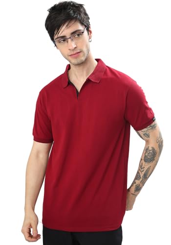 Image of Wear Your Opinion Solid Cotton Rich Polo T Shirt | Collar Tshirts | Half Sleeves | Plain-Regular Fit (Available in Plus Size)