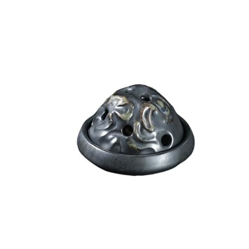 Incense Holder Base Chinese Style Incense Sandalwood Burner Creative Ceramic Desktop Ornaments Indoor With Lid(A)