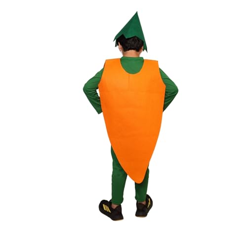 Image of Kaku Fancy Dresses Fruit and Vegetable Costume Paper Cutout with Cap For Kids | Healthy Food Costume For Boys & Girls (Tracksuit Not Included)