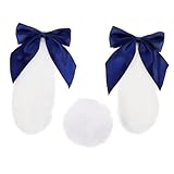 DONFAMDS 帽用うさ耳デコレーション ぬいぐるみ素材 取り外し可能 バイク モトクロスヘルメット対応 快適触感と簡単装着で な装飾に