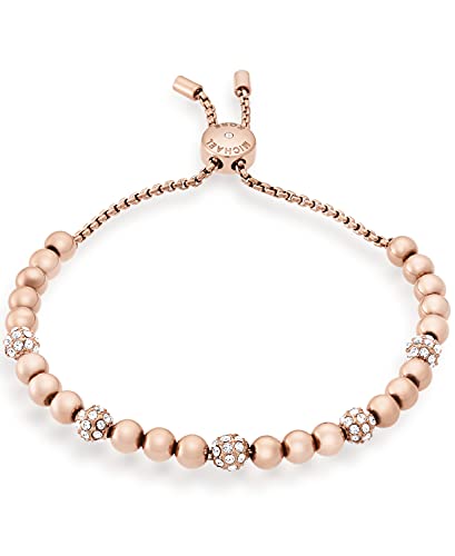 Michael Kors Blush Rush Rose Gold-Tone Bead Bangle Bracelet #TOP1