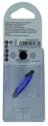 Tivoly XT60642067867 Oberfräsenbohrer Nutsäge Ø 40 mm, blau