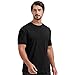 netdraw Men's Ultra Soft Bamboo Viscose Pocket T-Shirt Classic Fit Lightweight Cooling Short Sleeve Casual Basic Cotton Shirt, Black, 3XLT