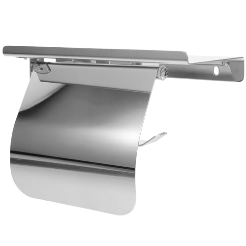 Uonlytech Porta Rollo de Papel Higiénico de Acero Inoxidable Resistente con Diseño Elegante y Protección contra Agua para Baño, Incluye Tornillos para Instalación en Pared