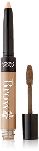Physicians Formula Eye Booster Feather Brow Fiber & Highlighter Duo, Light Brown, 0.04 Ounce