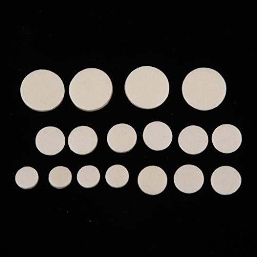 image for Baosity 17pcs Eb Clarinet Pads Kit Set for Woodwind Replacement Parts