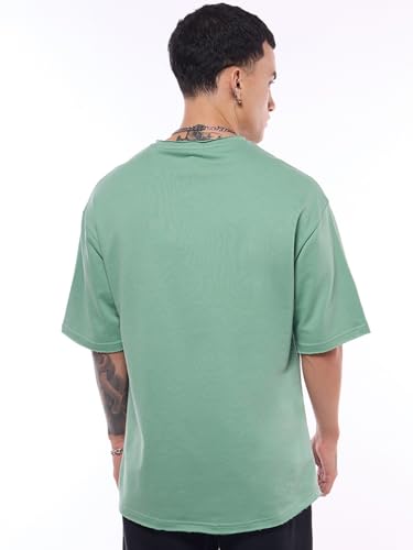 Image of Bewakoof Men's Solid Oversized Fit T-Shirt