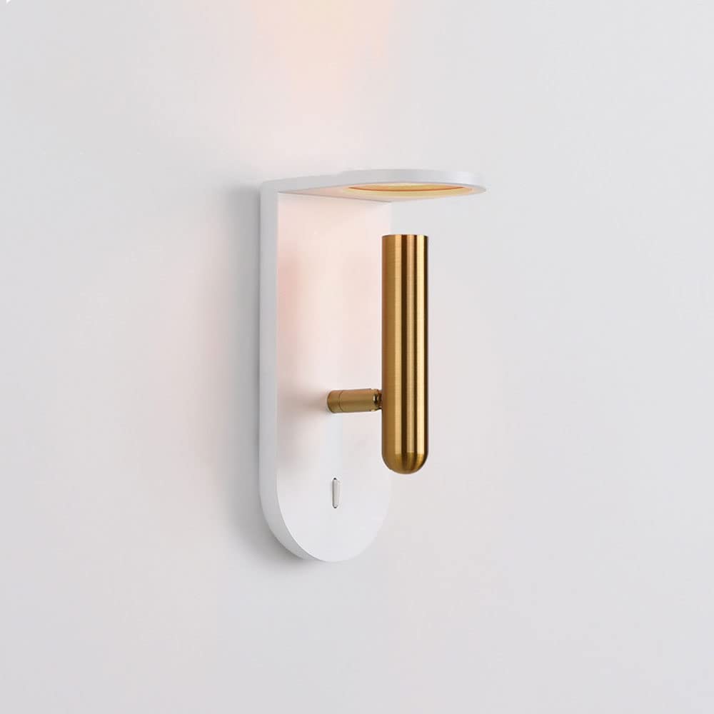 HXYSXHJUO LED Wall Light Adjustable Hardwired Sconce with Switch, 3W Bedside Reading Fixture for Bedroom, Modern Mounted Lamp (4000k)