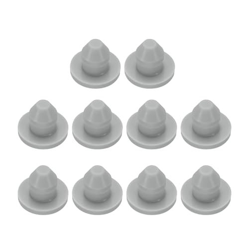 Image of uxcell 10pcs Hole Plugs 3 /16 Inch (4.2mm) Button Plugs, Grey Silicone, Waterproof & Dustproof