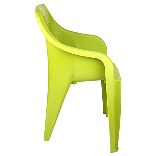 Image of Cello Dynamo Cafeteria Plastic Set of 2 Chairs, Green, 21 * 31 inches (clo Dynamo so2 Green)