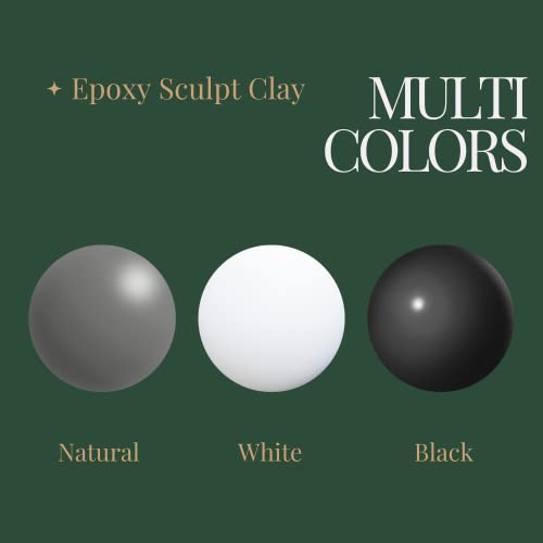 Smalltongue Ab Epoxy Sculpt Clay, 2 Part Modeling Compound (A & B) 2 Pound, Epoxy Sculpture Modeling Paste Clay, For Modeling, Repair, Fill Up Retrofit And Sculpture, Natural Colors #TOP4