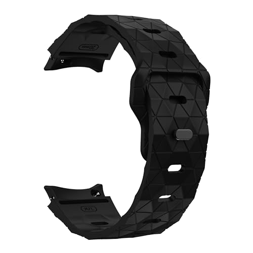 Image of WRIGSS Silicone Strap Compatible with Samsung Galaxy Watch 7 6 5 4 FE - No Gap Football Texture Band, Soft & Durable Replacement Wristband for 40mm 44mm Standard & Classic Models - Men & Women