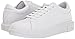 Armani Exchange Men's Thick Sole Leather Sneakers, Optical White, 7.5