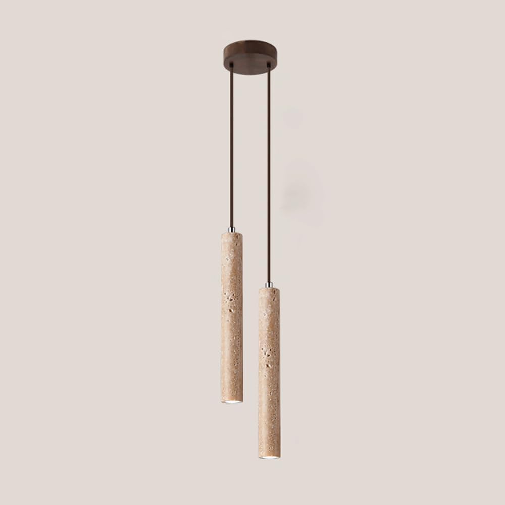 Lámpara Colgante de Tubo Largo cónico LED, lámpara Colgante para Cocina, Barra de iluminación, lámpara de Techo Lineal de mármol rústico, candelabro Moderno de Mediados de Siglo pa