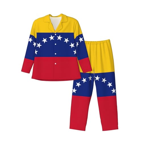 Pyjama homme drapeau Venezuela 2 pièces : le cadeau parfait pour les expatriés