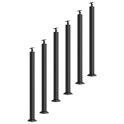 Balustres noirs pour escalier incliné solution contre les fixations de rampes difficiles - 2