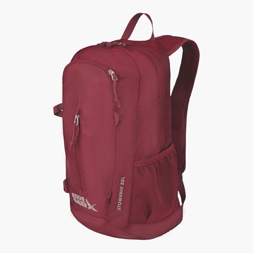 Image of Eddie Bauer Stowaway Packable Backpack | Travel | Outdoor | Lightweight | Foldable | Durable | Ripstop Polyester | 20L - Black Cherry