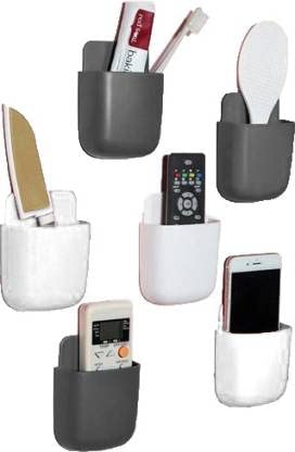 Image of Phone Holder for Wall - Mobile Gadgets & Remote Stand (W /B Pack of 6)