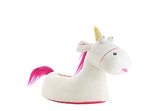 Zapatillas de estar por casa de Minions para niña, con diseño de unicornio, talla 28-35, color Blanco, talla 34 EU Cover