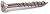 Simpson Strong Tie T10250WPB 10 x 2-1/2" Flat Head Star Drive Hardwood Decking Screws 316 Stainless Steel - 1750 per Package