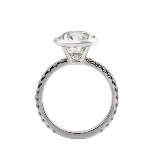 Bague argent et moissanite DEF-VVS : l'éclat durable du diamant d'avril