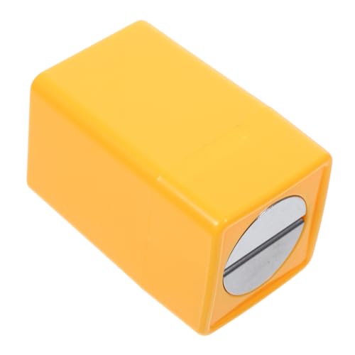 SEWOART 2 Piezas Almacenamiento De Hoja Cuchillas Rotas Caso Recipiente Para Desechar Cuchillas Dispensador De Residuos De Maquinilla De Afeitar Mini Banco Yellow Abdominales De Plastico