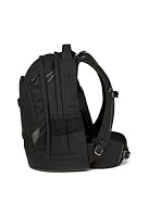 satch pack Schulrucksack Schulrucksack ab 5. Klasse ergonomisch 30L Stauraum standfest Organisationstalent, Blackjack - Schwarz – Ansicht 3